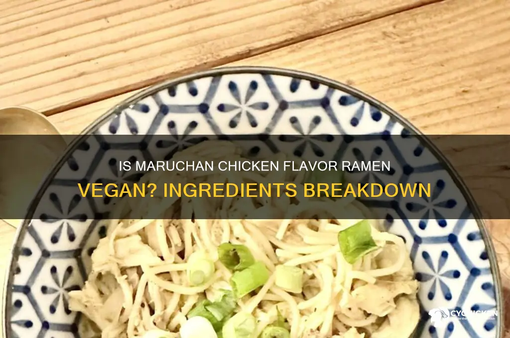 is maruchan ramen noodles chicken flavor vegan
