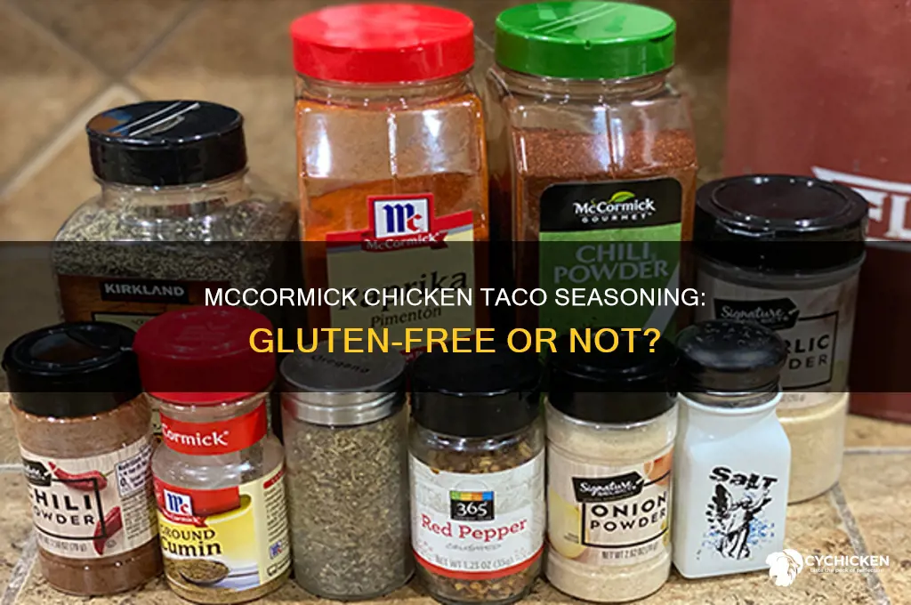 is mccormick chicken taco seasoning gluten free