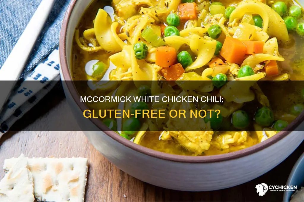 is mccormick white chicken chili gluten free