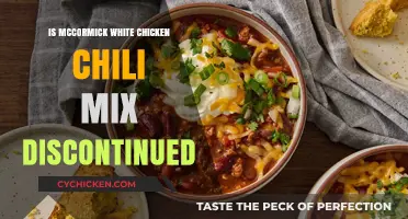 McCormick White Chicken Chili Mix: Discontinued or Still Available?