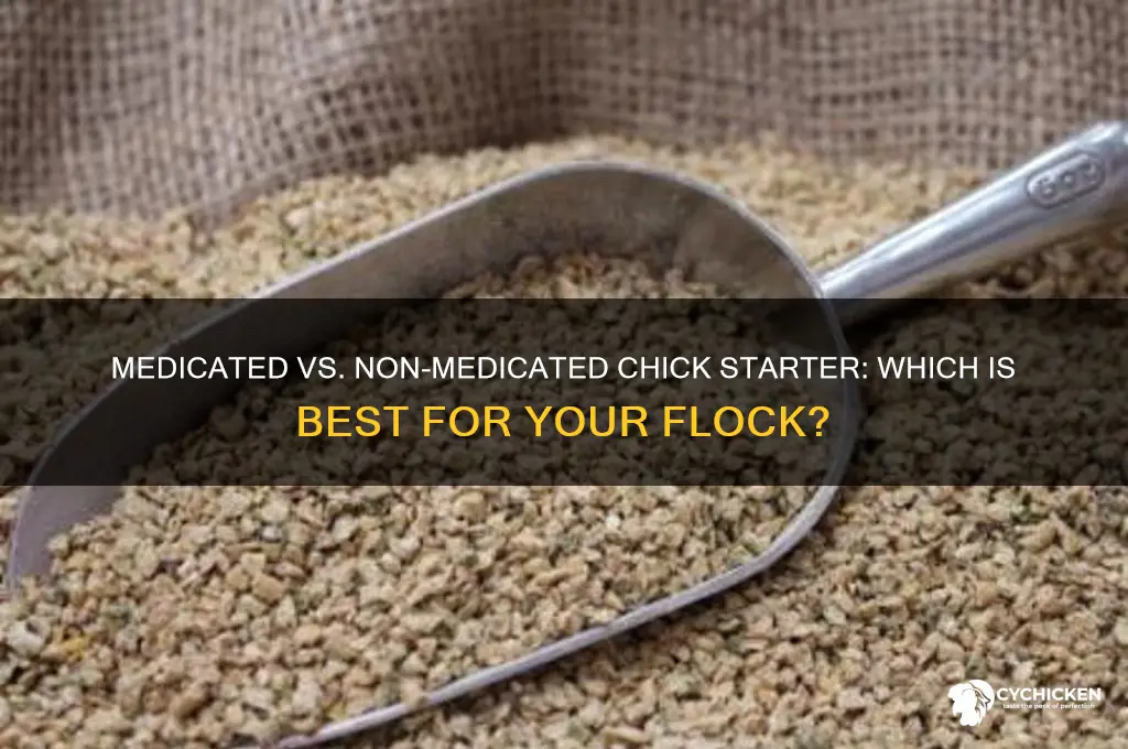 is medicated or non medicated chick starter better