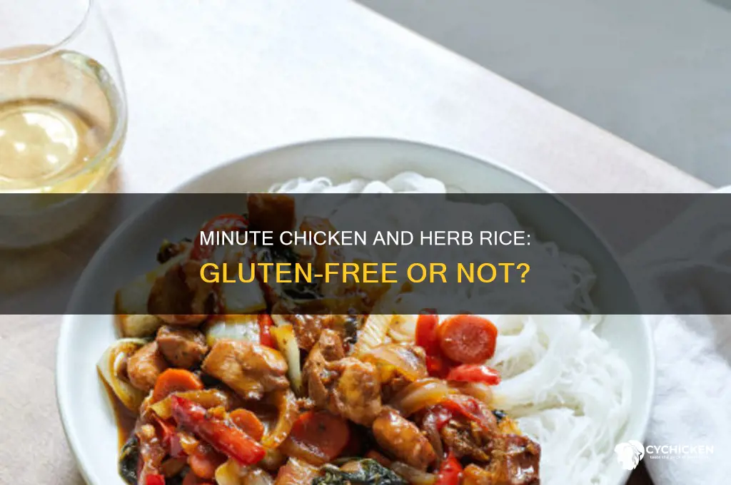 is minute chicken and herb rice gluten free