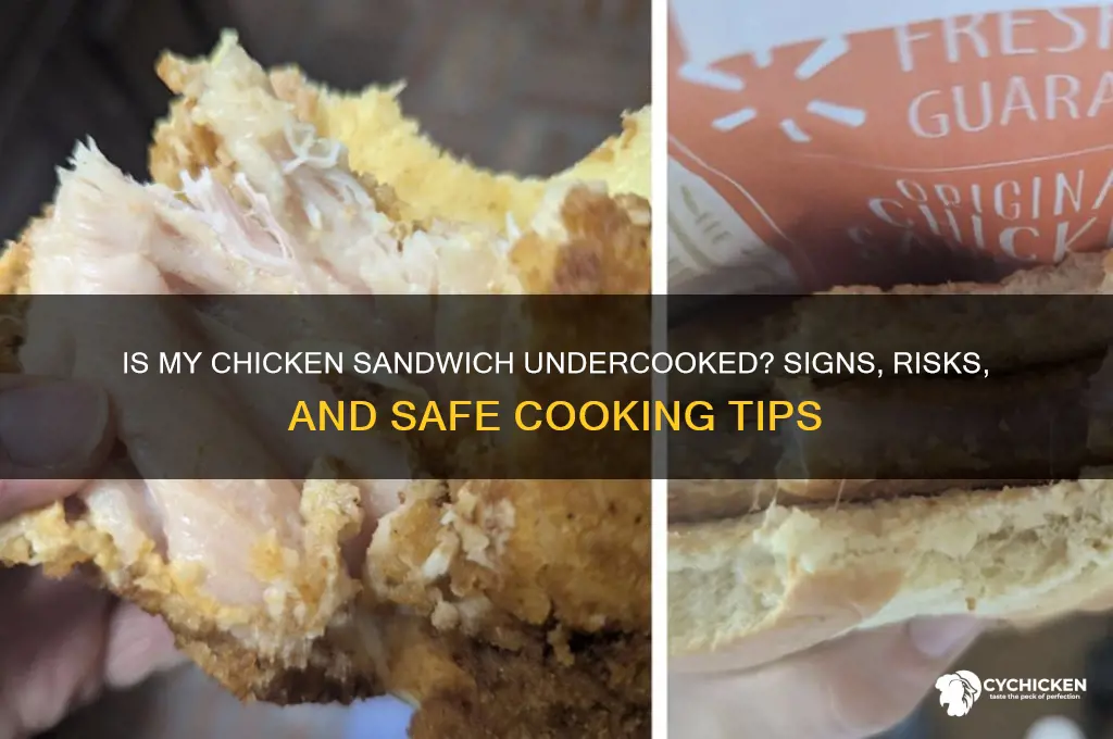 is my chicken sandwich undercooked