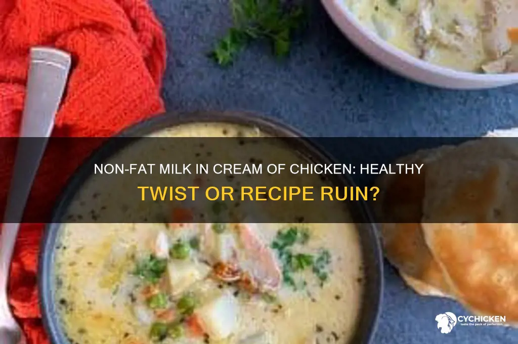 is non fat milk in cream of chicken