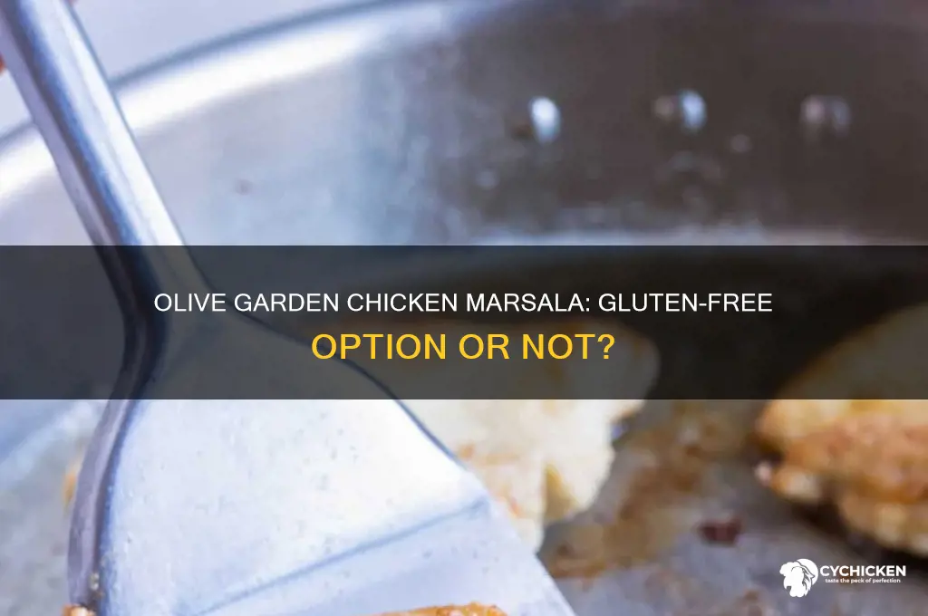 is olive garden chicken marsala gluten free