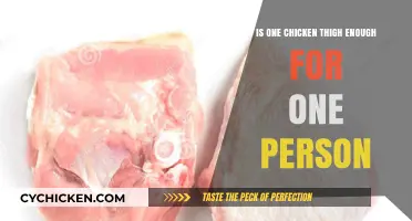 Is One Chicken Thigh a Satisfying Portion for a Single Serving?
