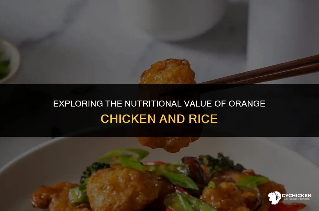 is orange chicken and rice healthy