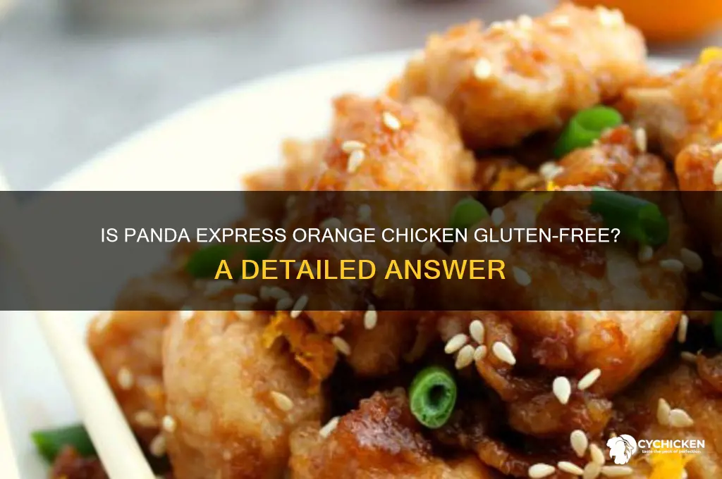 is orange chicken at panda express gluten free