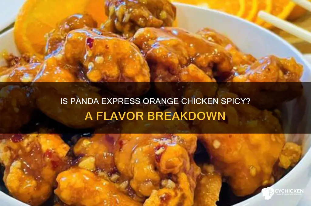 is orange chicken from panda express spicy