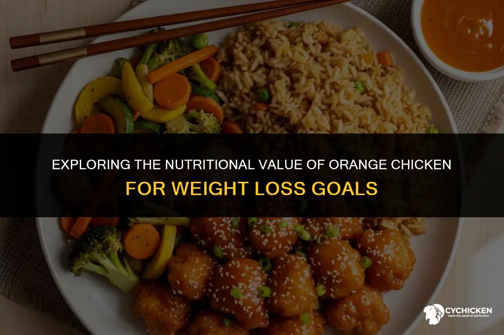 is orange chicken healthy for weight loss
