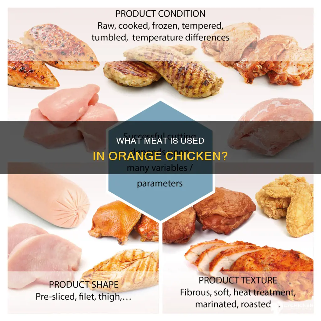 is orange chicken made with dark or white meat