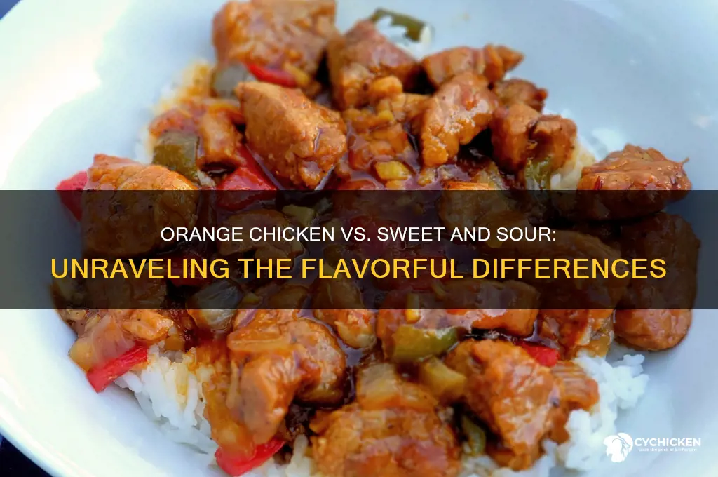 is orange chicken same as sweet and sour