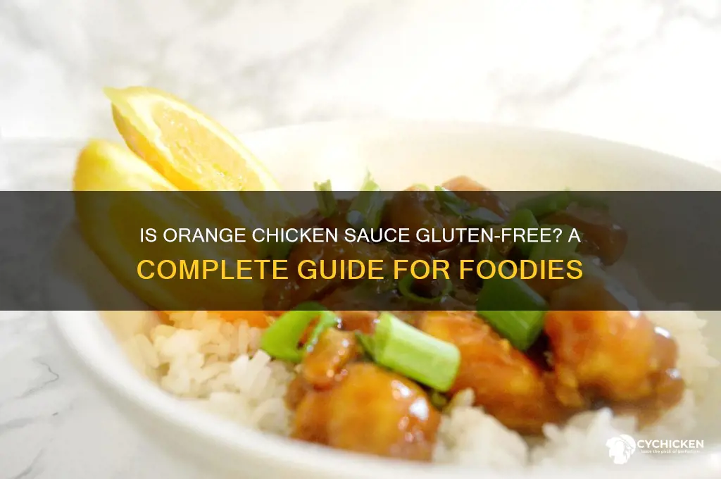 is orange chicken sauce gluten free