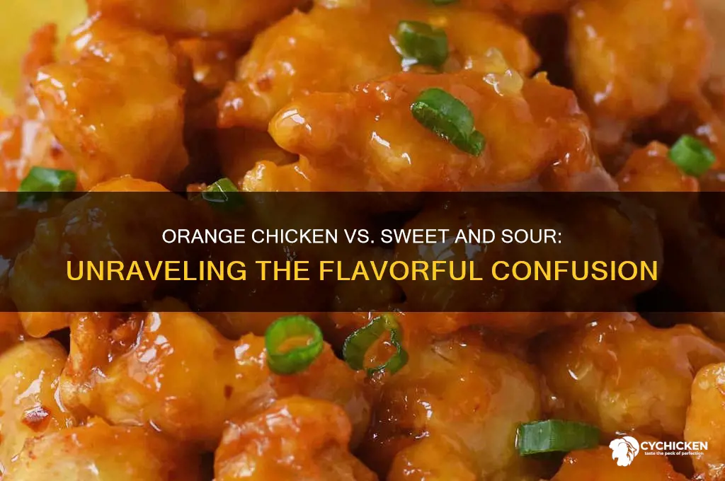 is orange chicken sweet and sour chicken