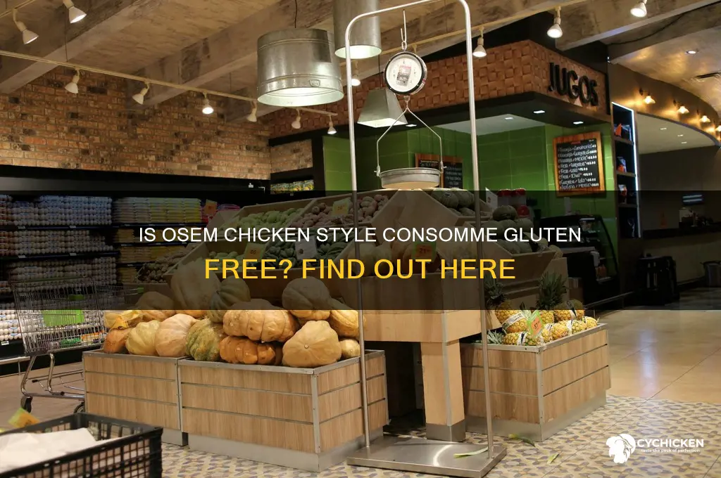 is osem chicken style consomme gluten free