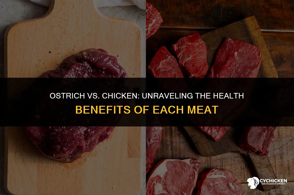 is ostrich meat healthier than chicken