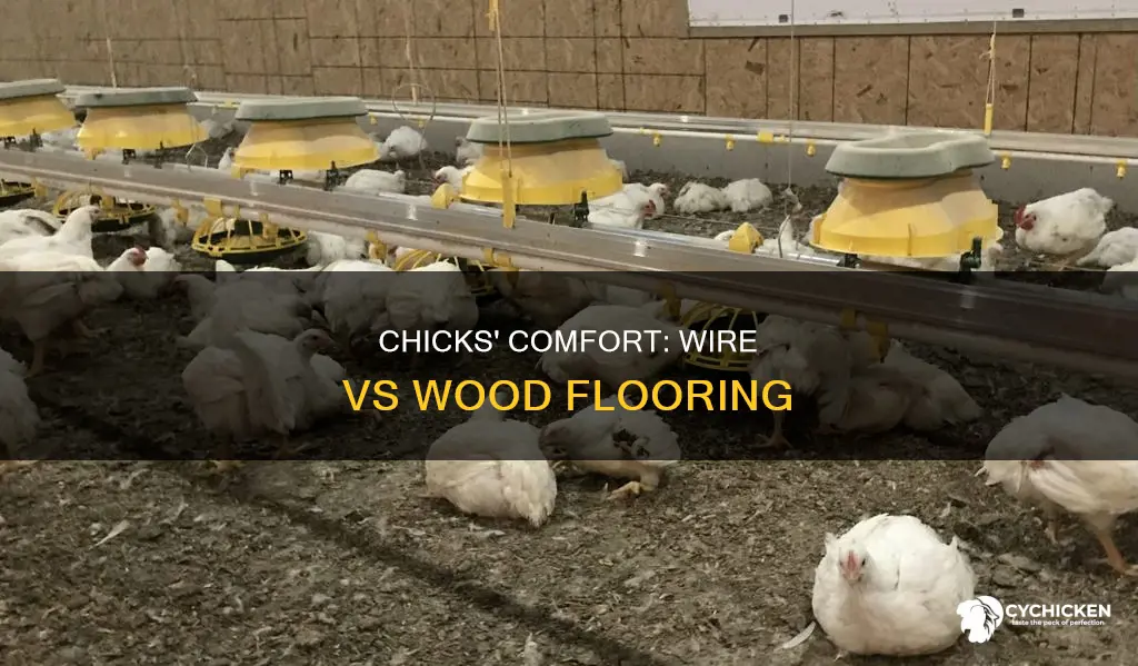 is ot better to grow chicks on wire or wood