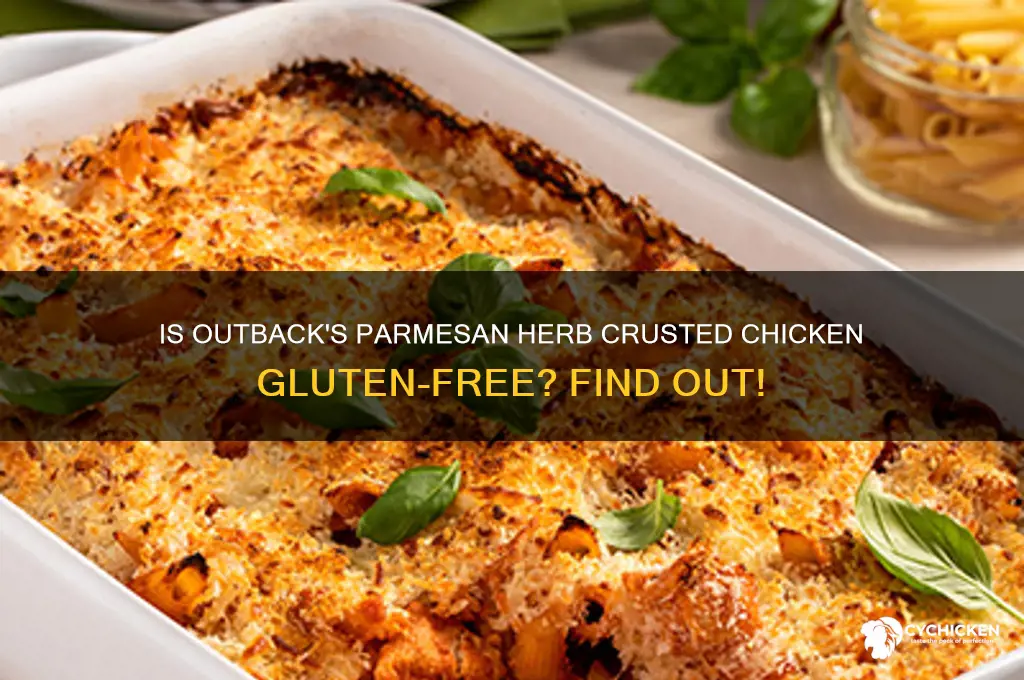 is outback parmesan herb crusted chicken gluten free