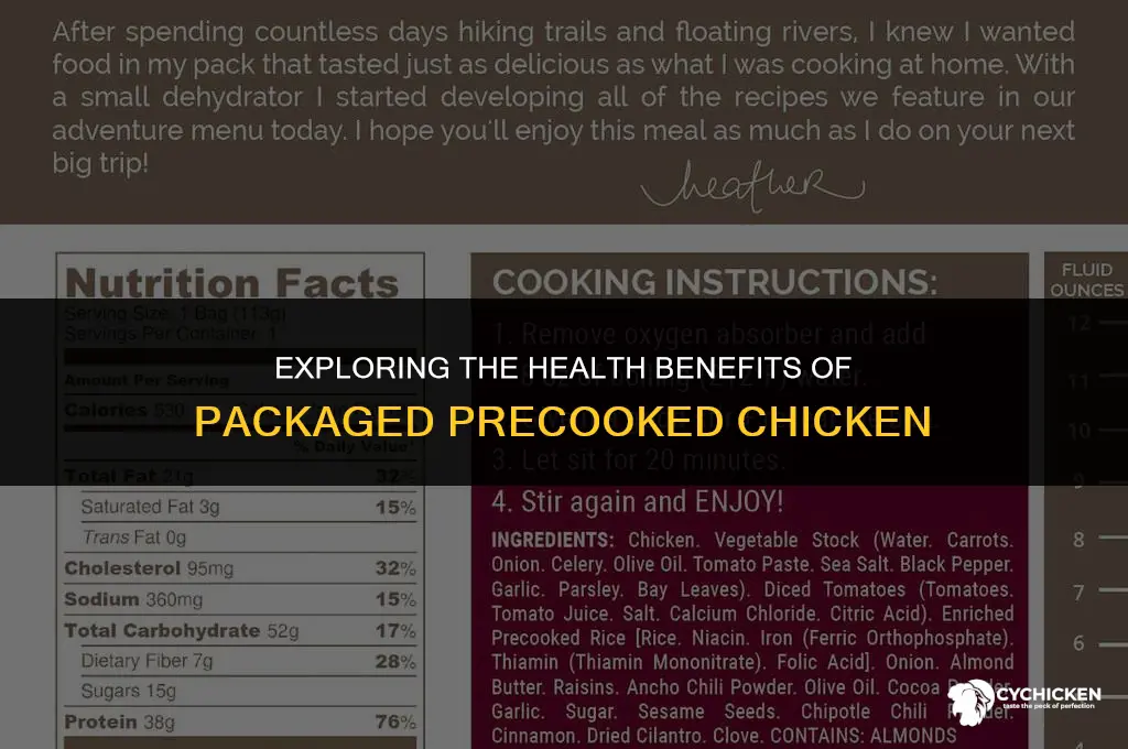 is packaged precooked chicken healthy