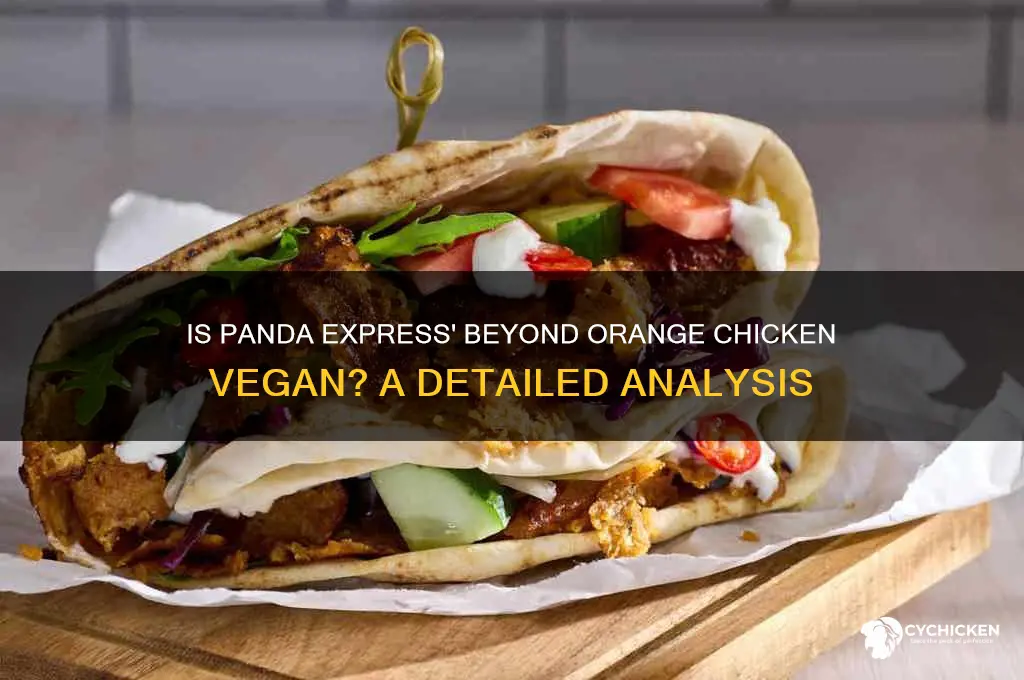 is panda express beyond orange chicken vegan