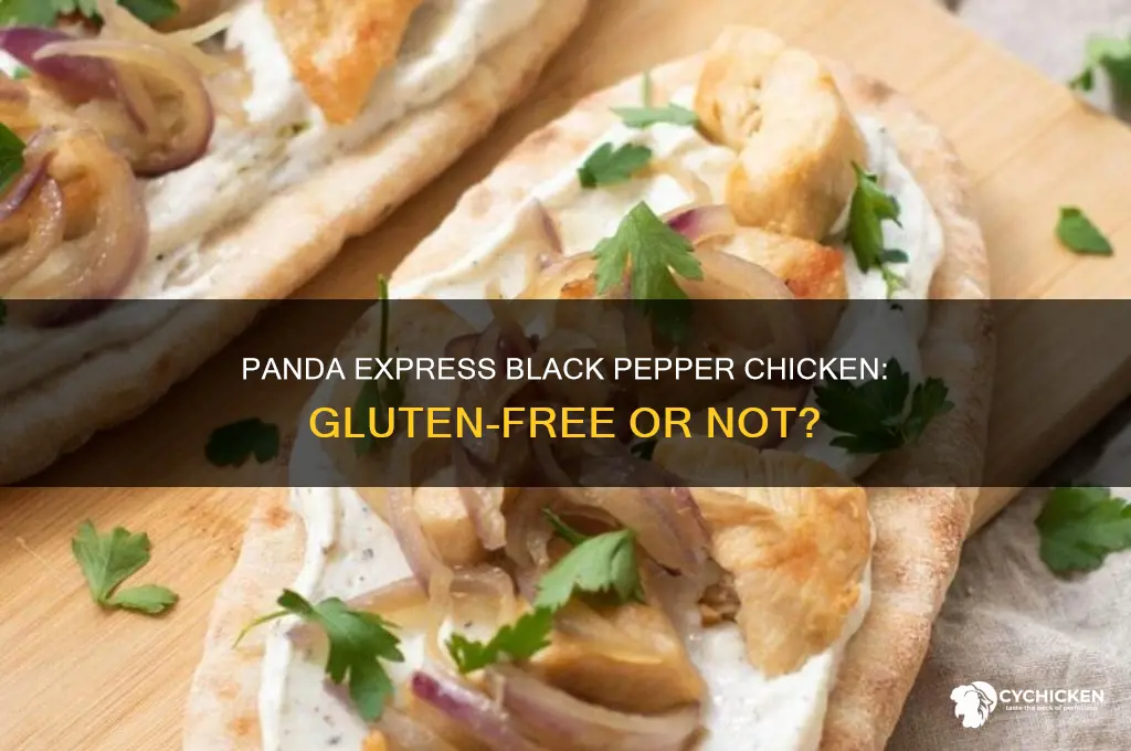 is panda express black pepper chicken gluten free