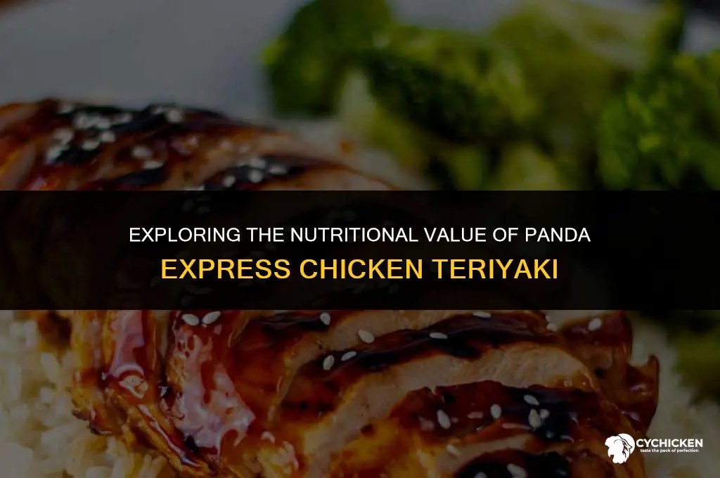 is panda express chicken teriyaki healthy