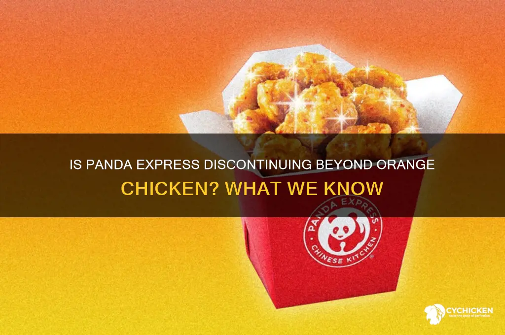 is panda express discontinuing beyond orange chicken