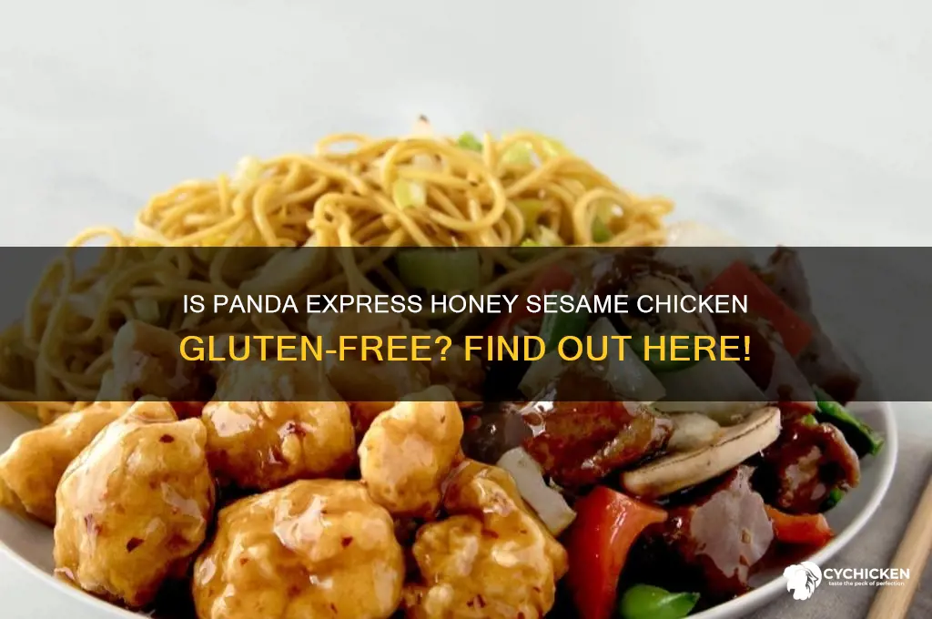 is panda express honey sesame chicken gluten free