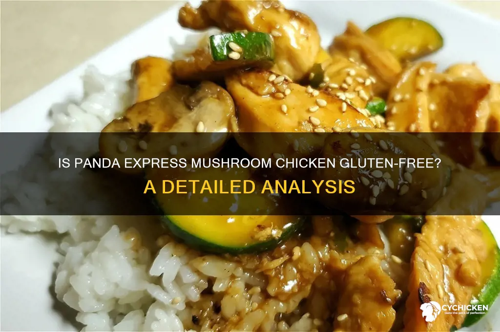 is panda express mushroom chicken gluten free