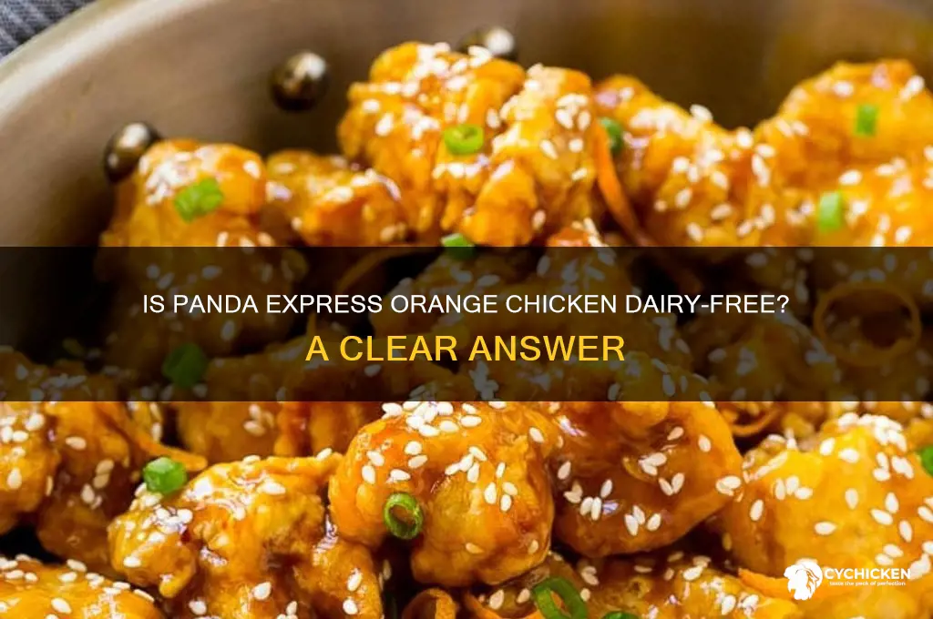 is panda express orange chicken dairy free
