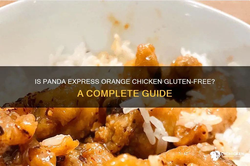 is panda express orange chicken gluten free
