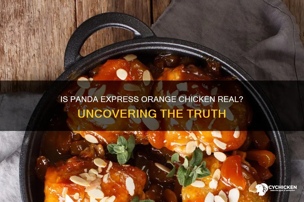 is panda express orange chicken real chicken