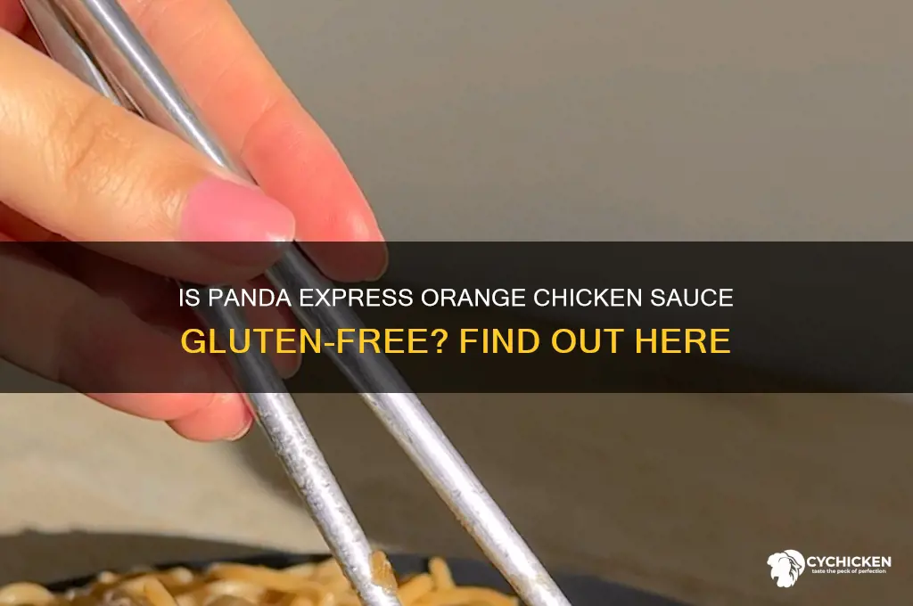 is panda express orange chicken sauce gluten free
