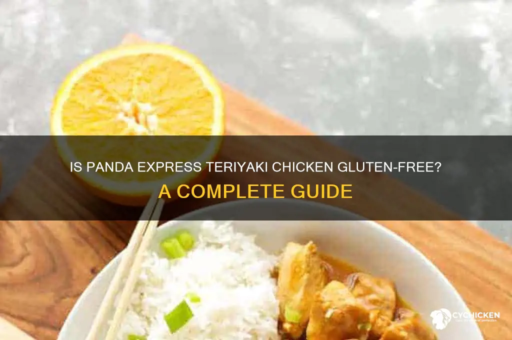 is panda express teriyaki chicken gluten free