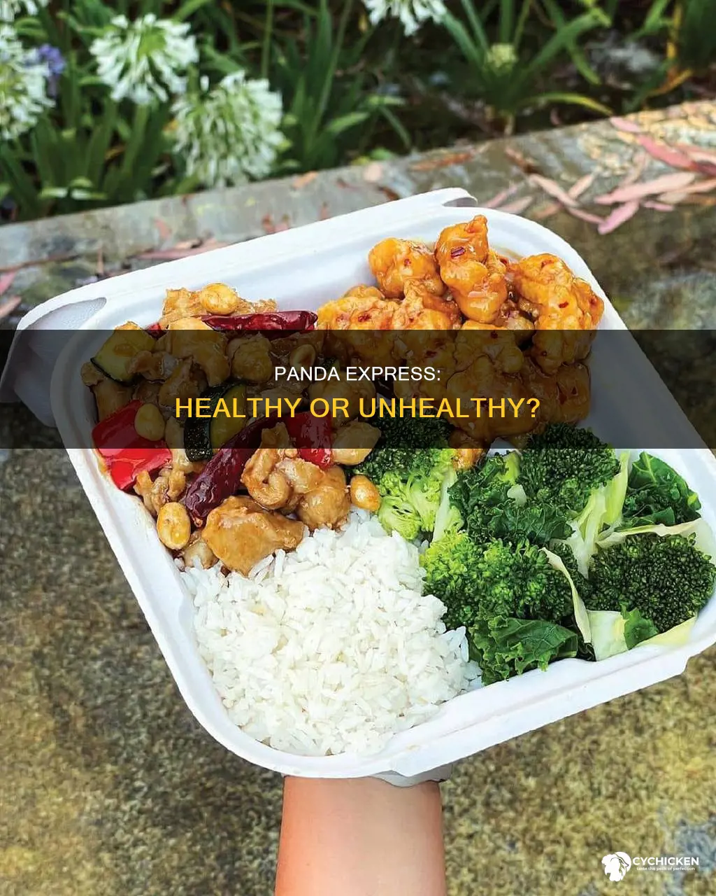 is panda express white rice and teriyaki chicken health