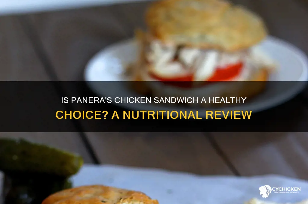 is panera chicken sandwich healthy