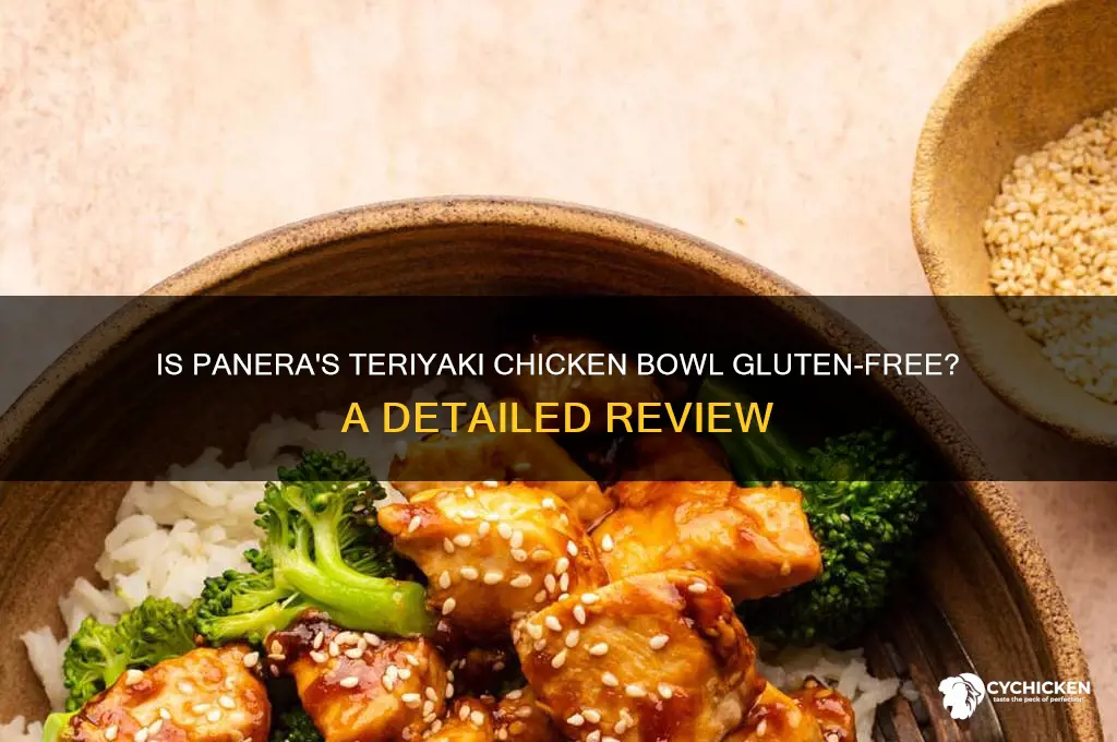 is panera teriyaki chicken bowl gluten free