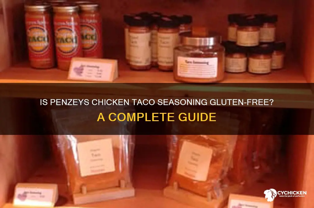 is penzeys chicken taco seasoning gluten free