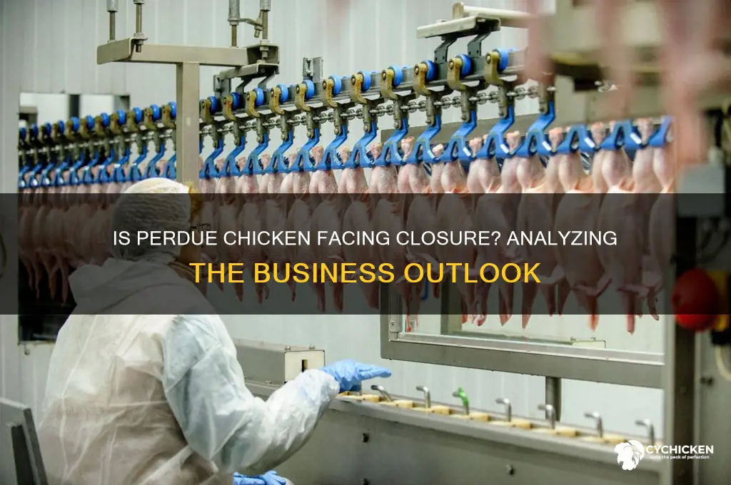 is perdue chicken going out of business