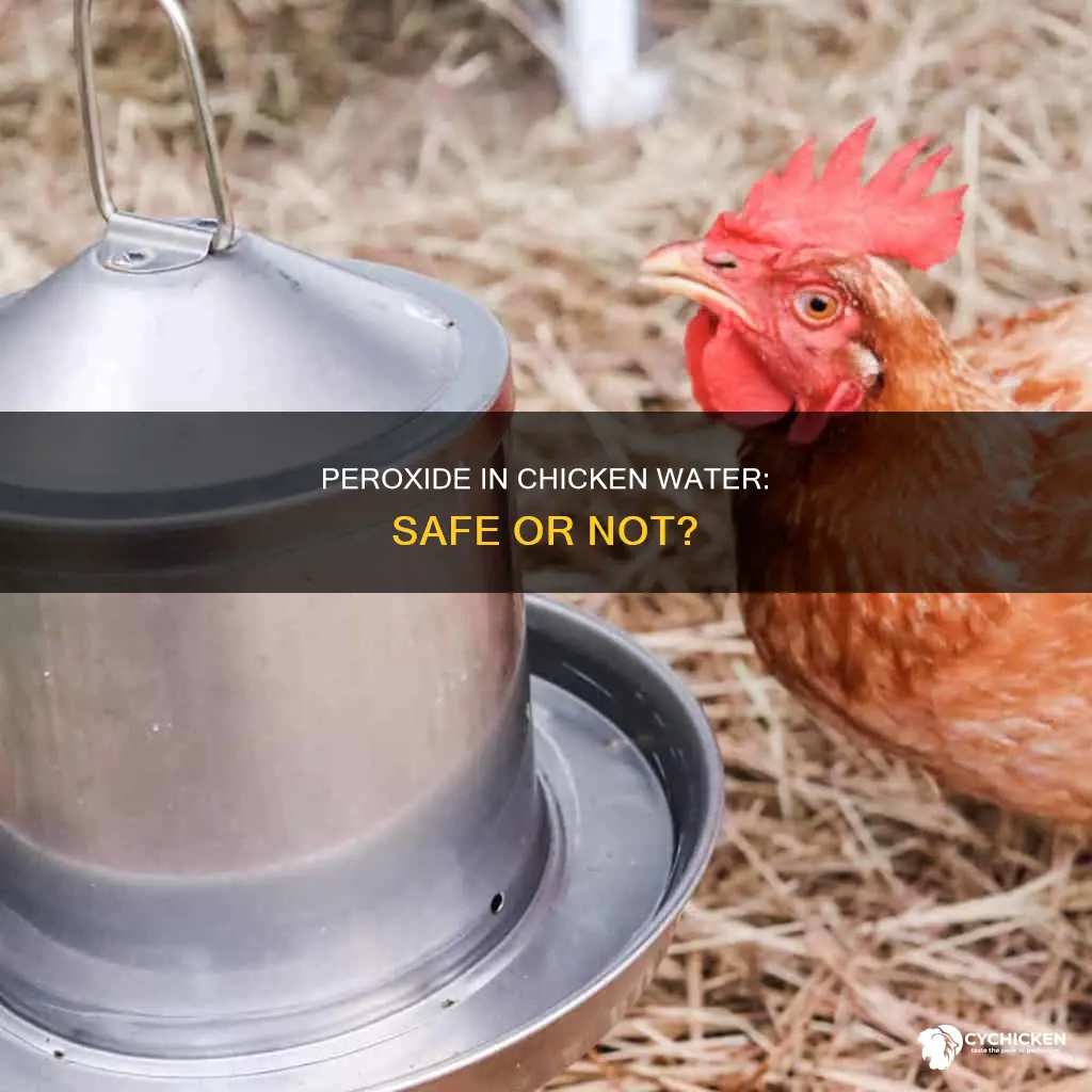 is peroxide in chicken water okay for the chickens