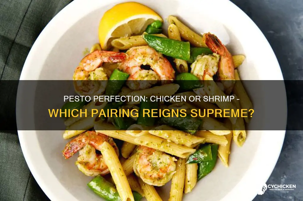 is pesto better with chicken or shrimp