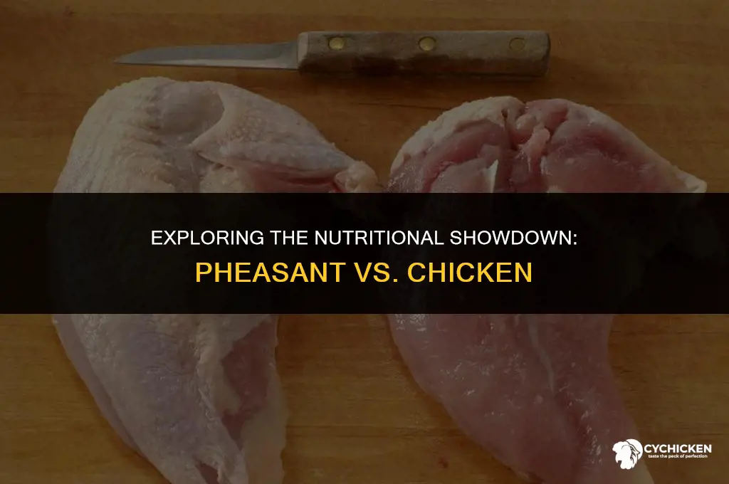 is pheasant healthier than chicken
