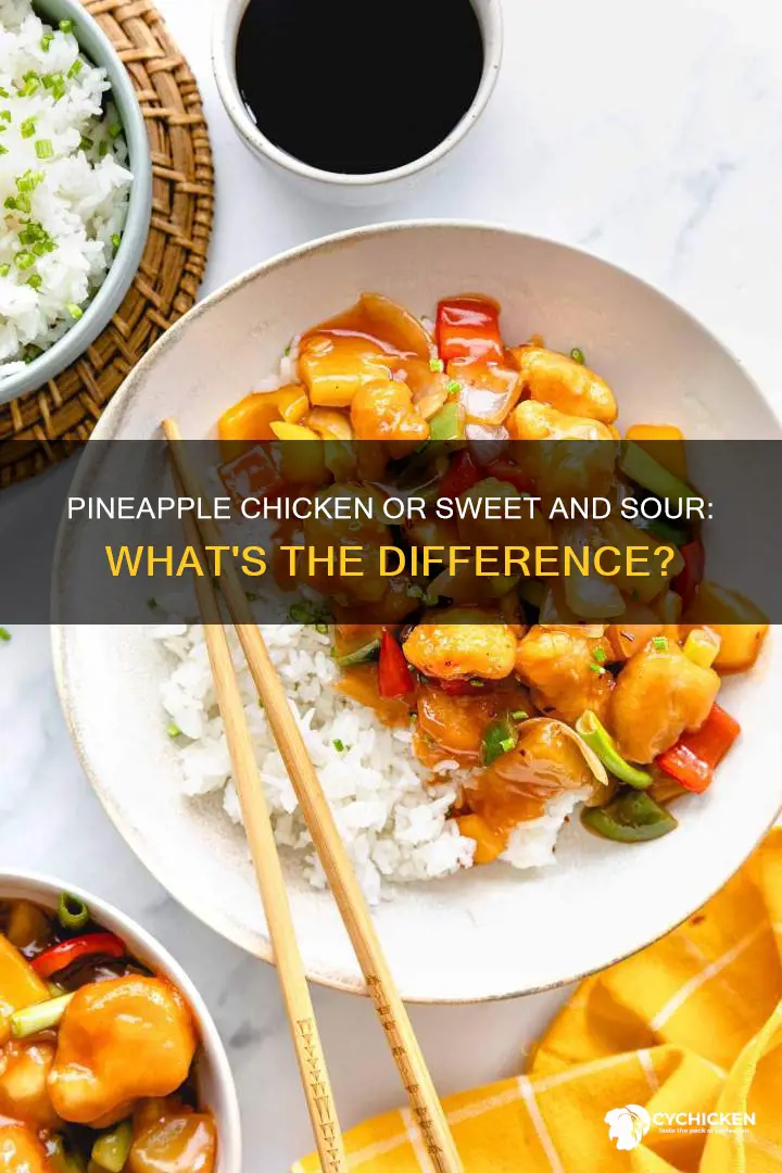 is pineapple chicken the same as sweet and sour