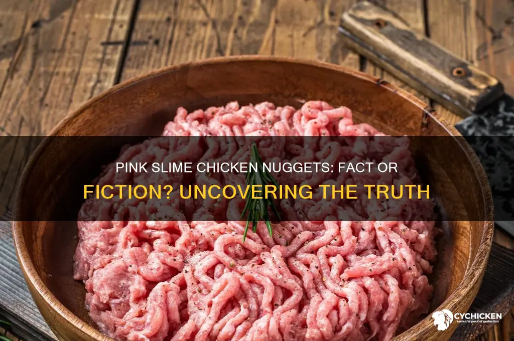 is pink slime chicken nuggets fake