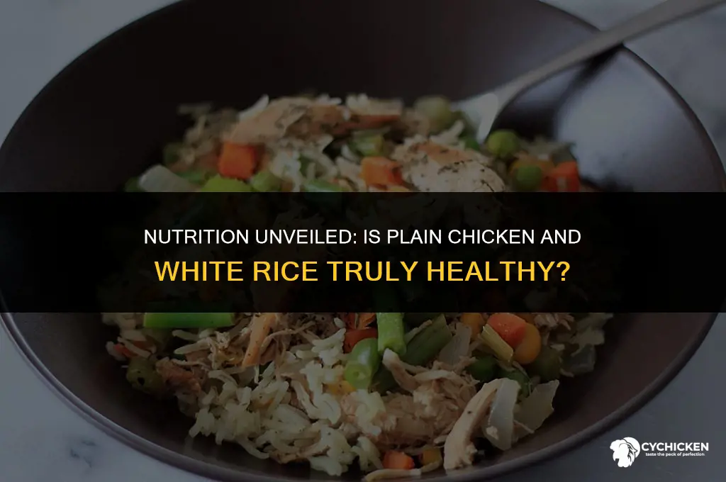 is plain chicken and white rice healthy