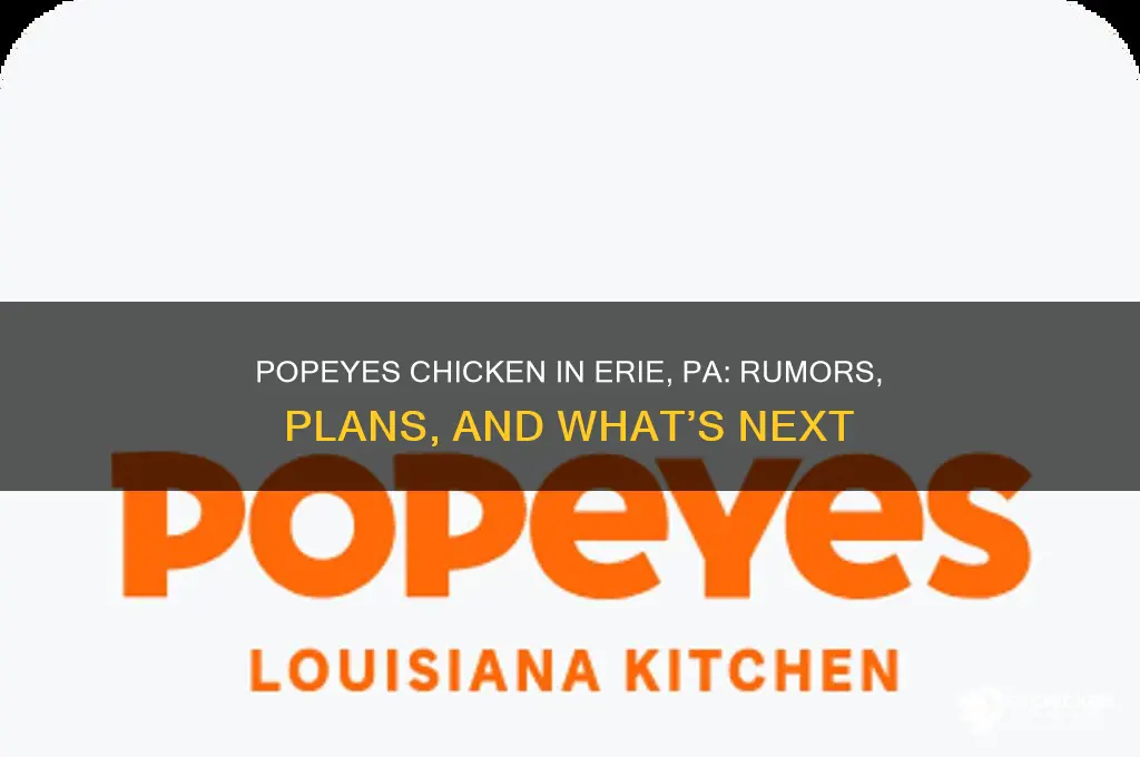 is popeyes chicken coming to erie pa