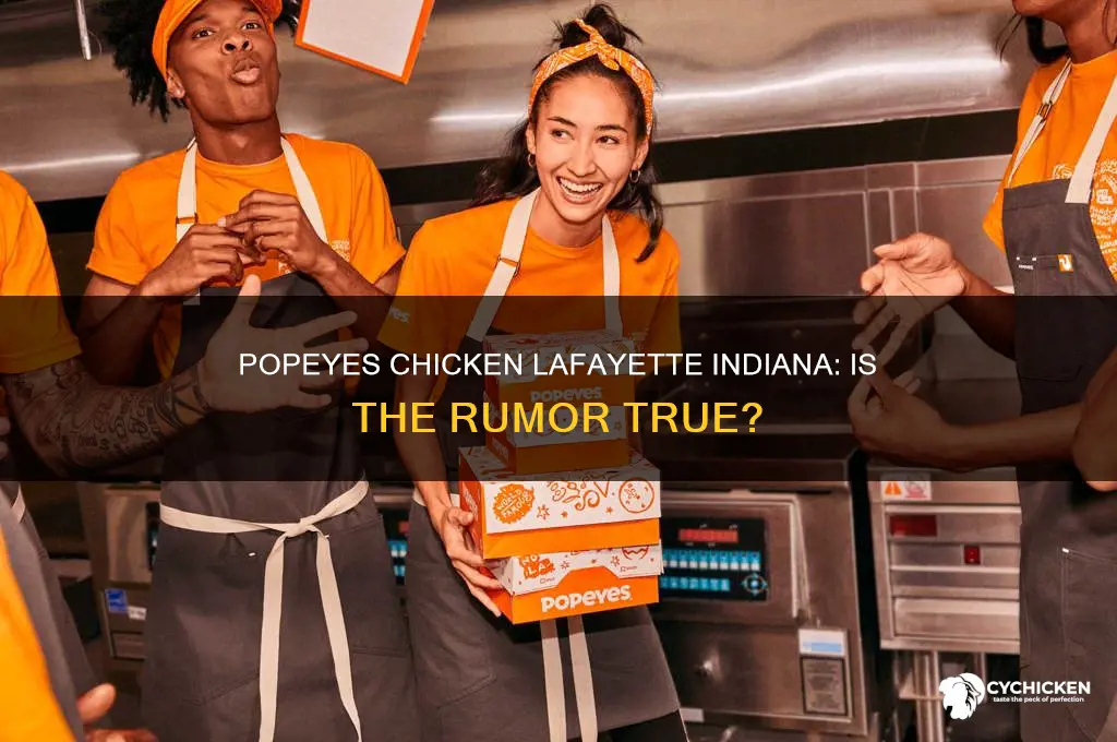 is popeyes chicken coming to lafayette indiana