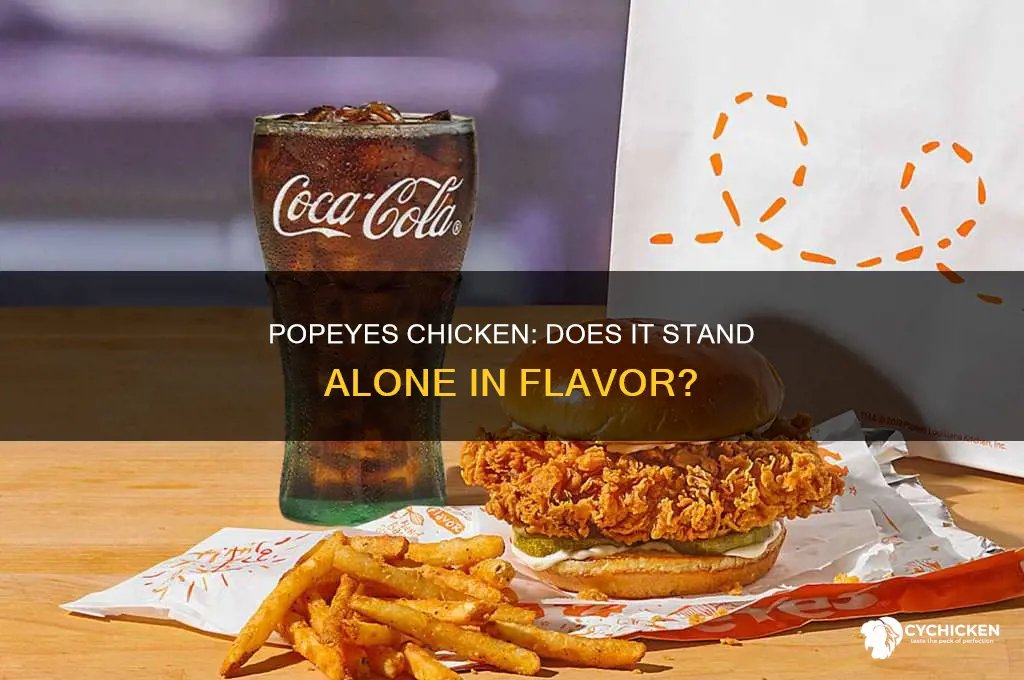 is popeyes chicken flavorful on its own