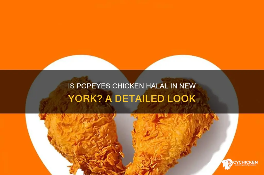 is popeyes chicken halal in new york
