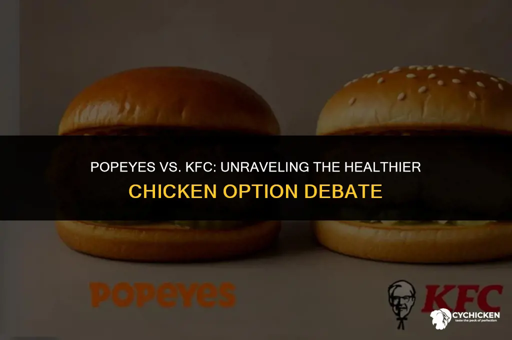 is popeyes chicken healthier than kfc